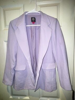 Vince Camuto Lavender Notched Lapel Open Blazer